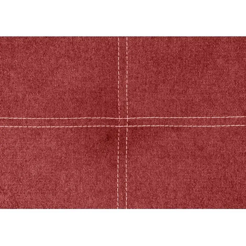 Eccox Tête de lit - - Dalia - Tissu Aqualine - Rouge - 130 cm - Rembourrée