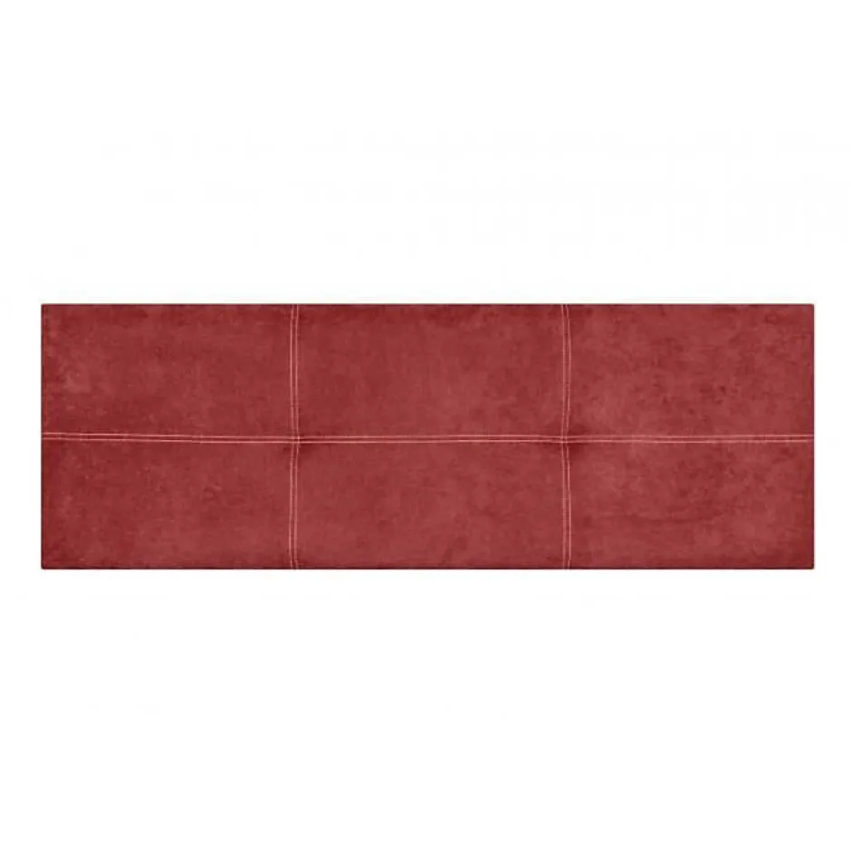 Eccox Tête de lit - - Dalia - Tissu Aqualine - Rouge - 130 cm - Rembourrée