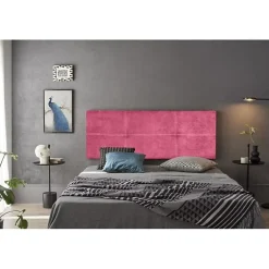 Eccox Tête de lit - - Dalia - Tissu Aqualine - Rose - 170 cm - Rembourrée Outlet