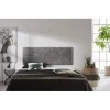 Eccox Tête de lit - - Deux Diamants - 152 x 57 x 5 cm - Tissu Anti-Tache - Couleur Gris Clearance