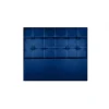 Eccox Tête de lit - - Iris - Similicuir bleu - 115 cm - Design contemporain Clearance