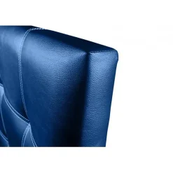 Eccox Tête de lit - - Iris - Similicuir bleu - 115 cm - Design contemporain Clearance
