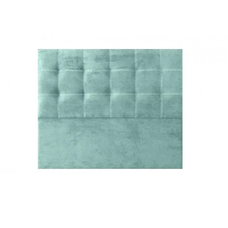 Eccox Tête de lit - - Iris - Tissu antitache - Vert - 120 cm de hauteur