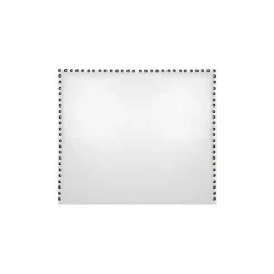 Eccox Tête de lit - - Lily - Similicuir blanc - 130 cm - Design moderne et élégant