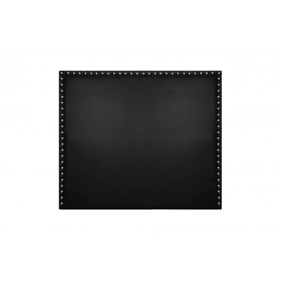 Eccox Tête de lit - - Lily - Similicuir noir - 145 cm - Design élégant et moderne