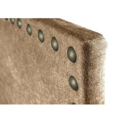 Eccox Tête de lit - - Lirio - Tissu marron - Antitache - 145 cm de largeur Outlet