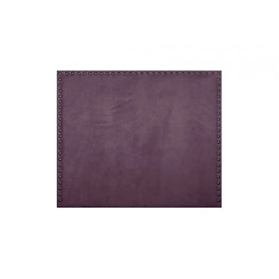 Eccox Tête de lit - - Lirio 145 - Tissu antitache - Violet - Hauteur 120 cm New