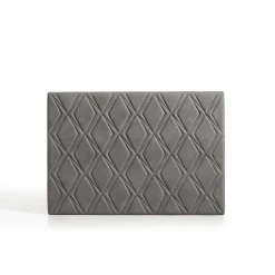 Eccox Tête de lit - - Rubi - Tissu Aquaclean - Gris - 160x115x8 cm New