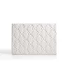 Eccox Tête de lit - - Rubi - Similicuir - 154x115x8 cm - Blanc cassé - Aquaclean