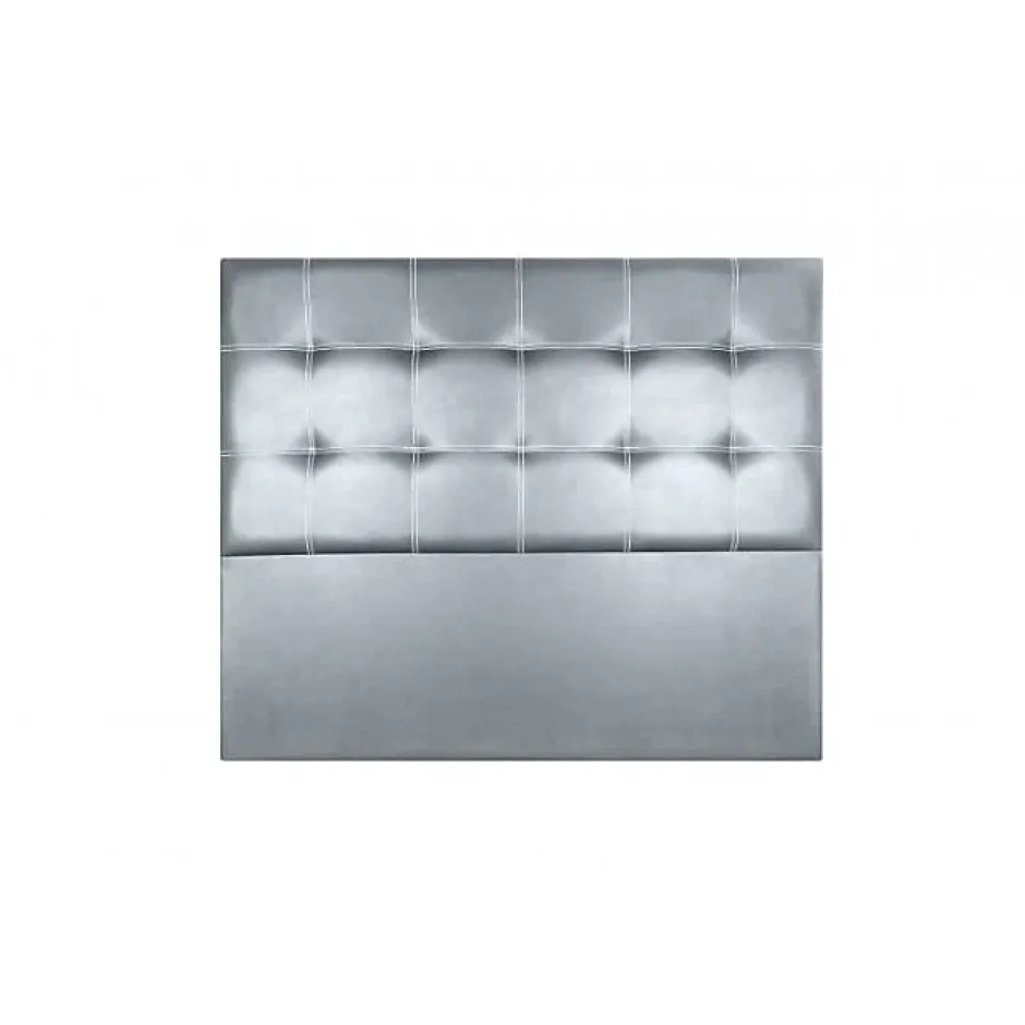Eccox Tête de lit - - Silver Iris - Similicuir - 130 cm - Design contemporain - Garantie 2 ans