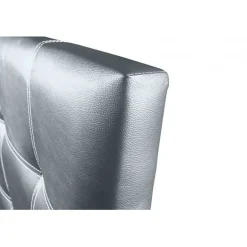 Eccox Tête de lit - - Silver Iris - Similicuir - 130 cm - Design contemporain - Garantie 2 ans