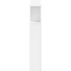 Vidaxl Tête de lit à LED blanc 160x18,5x103,5 cm bois d'ingénierie