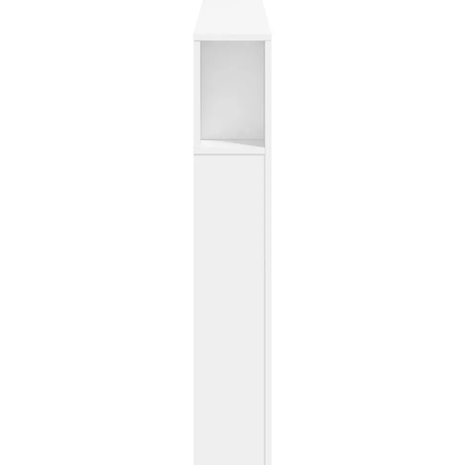 Vidaxl Tête de lit à LED blanc 160x18,5x103,5 cm bois d'ingénierie
