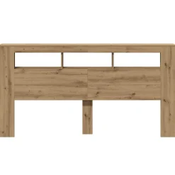 Vidaxl Tête de lit à LED chêne artisanal 200x18,5x103,5 cm