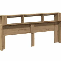 Vidaxl Tête de lit à LED chêne artisanal 220x18,5x103,5 cm Outlet