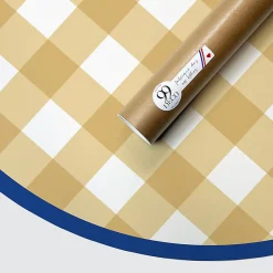 99Deco Tête de lit - Vichy - intissé 225g/m² - pré-encollé - Jaune - 110x180cm