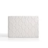 Eccox Tête de lit Agata en similicuir blanc pour lit 105 115x115x8.