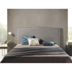 Eccox Tête de lit Ambar en tissu gris pour lit 105 115x115x8. Sale