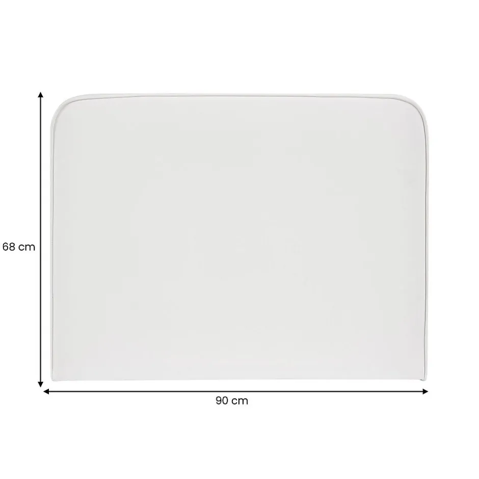 Idimex Tête de lit ARIELA 90 avec fixation murale - Blanc Clearance