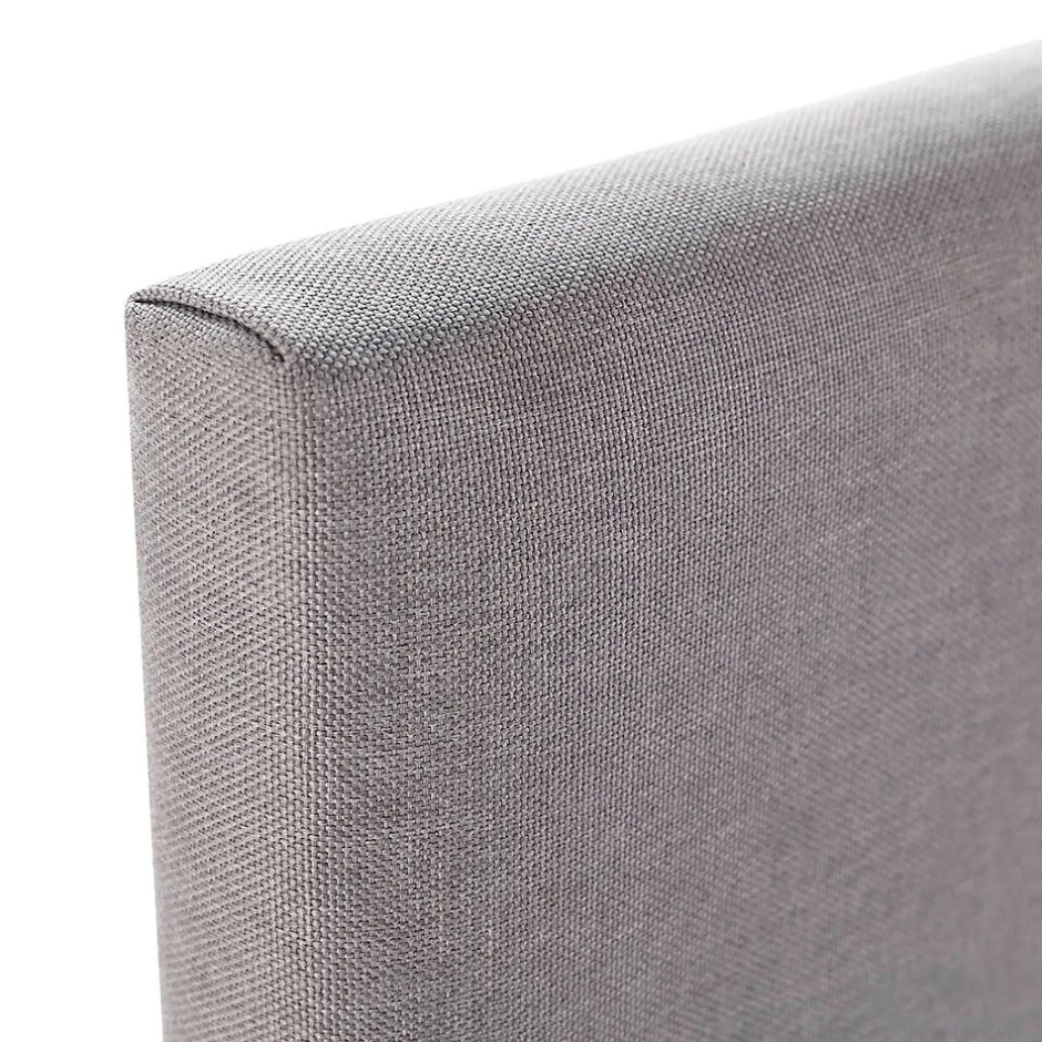 Vs Venta-Stock Tête de lit Aura recouverte de tissu Gris Clair 160x60 cm