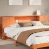 Vidaxl Tête de lit avec rangement cire marron 180cm bois massif de pin Outlet