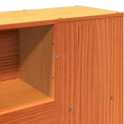 Vidaxl Tête de lit avec rangement cire marron 180cm bois massif de pin Outlet
