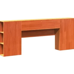 Vidaxl Tête de lit avec rangement cire marron 180cm bois massif de pin Outlet