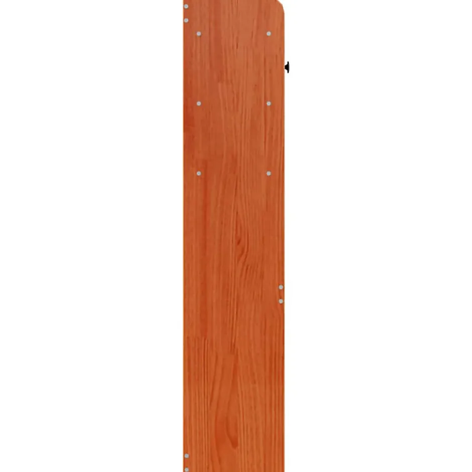 Vidaxl Tête de lit avec rangement cire marron 160cm bois massif de pin