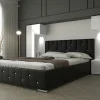 Azura Home Design Tête de lit avec rangement Armoire - pont de lit PANAMA 3/21W/HG2 blanc/blanc brillant 282-322x159x35cm Online