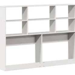 Vidaxl Tête de lit avec rangement blanc 140 cm bois massif de pin
