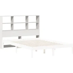 Vidaxl Tête de lit avec rangement blanc 140 cm bois massif de pin