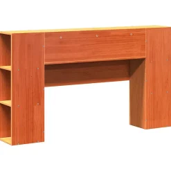 Vidaxl Tête de lit avec rangement cire marron 150cm bois massif de pin