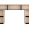Vente-unique Tête de lit avec rangements 140 cm - Coloris : Naturel et noir - KINSELIA