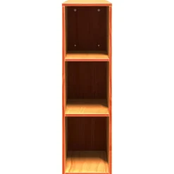Vidaxl Tête de lit avec rangement cire marron 200cm bois massif de pin