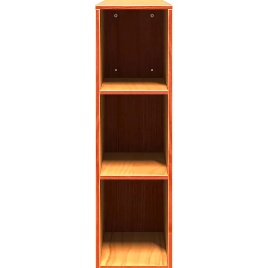 Vidaxl Tête de lit avec rangement cire marron 200cm bois massif de pin