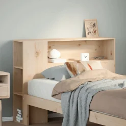 Vidaxl Tête de lit avec rangement 100 cm bois massif de pin