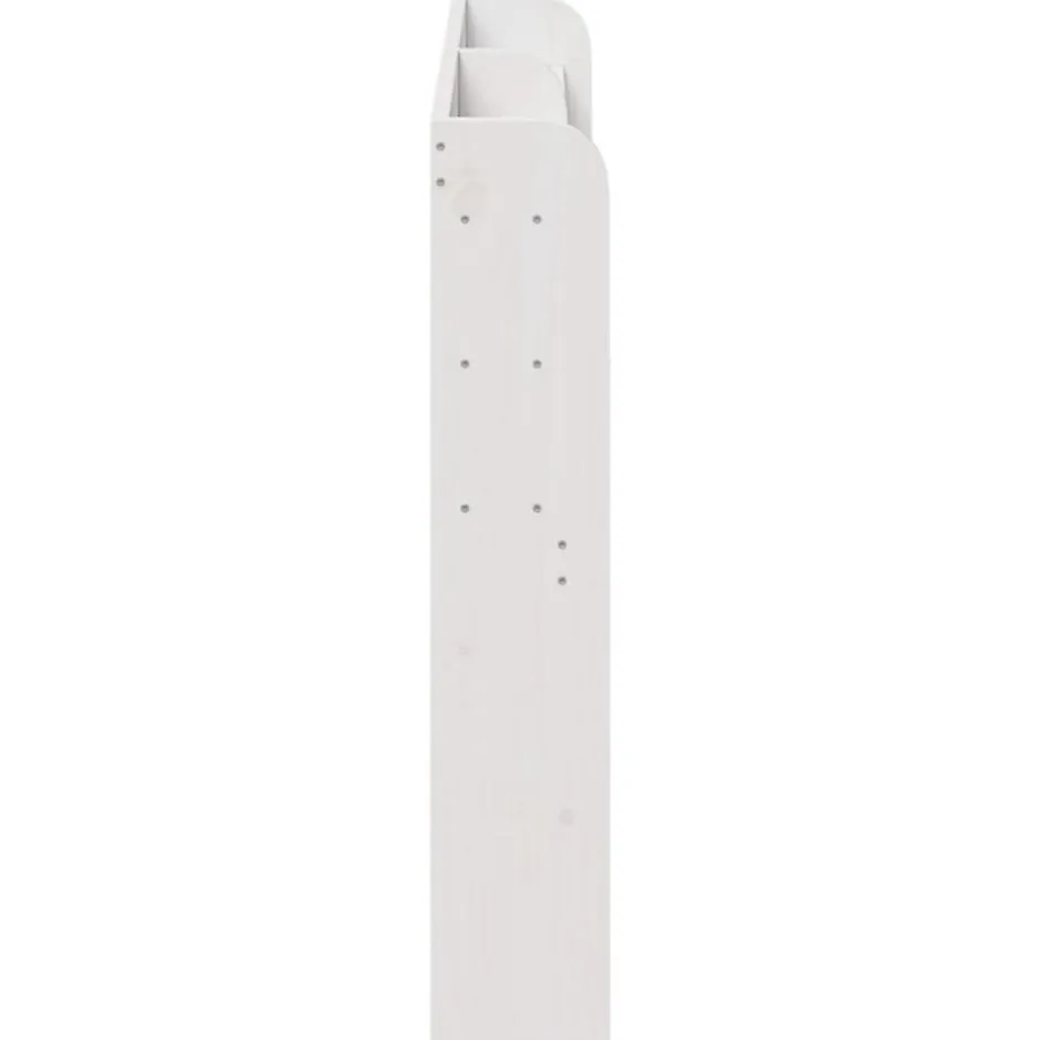 Vidaxl Tête de lit avec étagères blanc 160 cm bois massif de pin