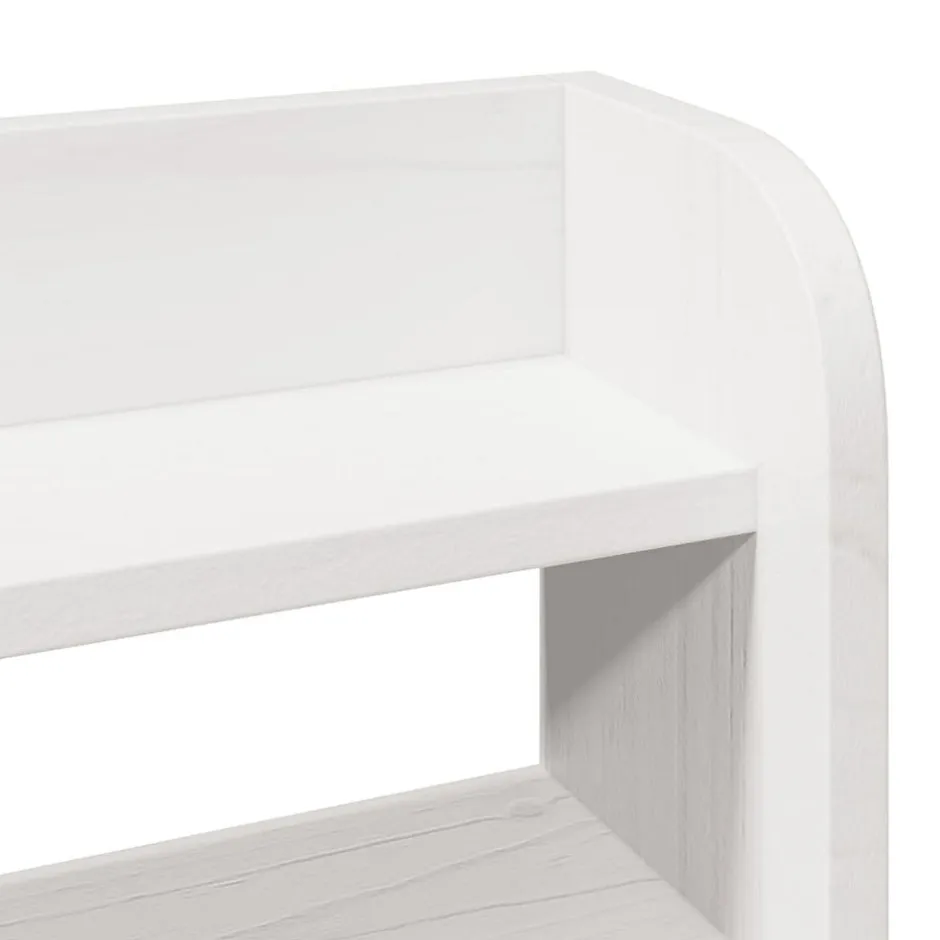 Vidaxl Tête de lit avec étagères blanc 160 cm bois massif de pin