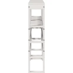 Vidaxl Tête de lit avec étagères blanc 160 cm bois massif de pin Discount