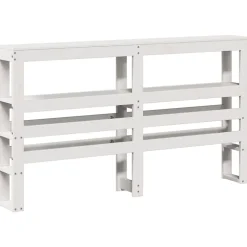 Vidaxl Tête de lit avec étagères blanc 160 cm bois massif de pin Discount
