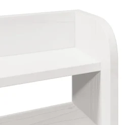 Vidaxl Tête de lit avec étagères blanc 100 cm bois massif de pin Sale