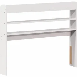Vidaxl Tête de lit avec étagères blanc 100 cm bois massif de pin Sale