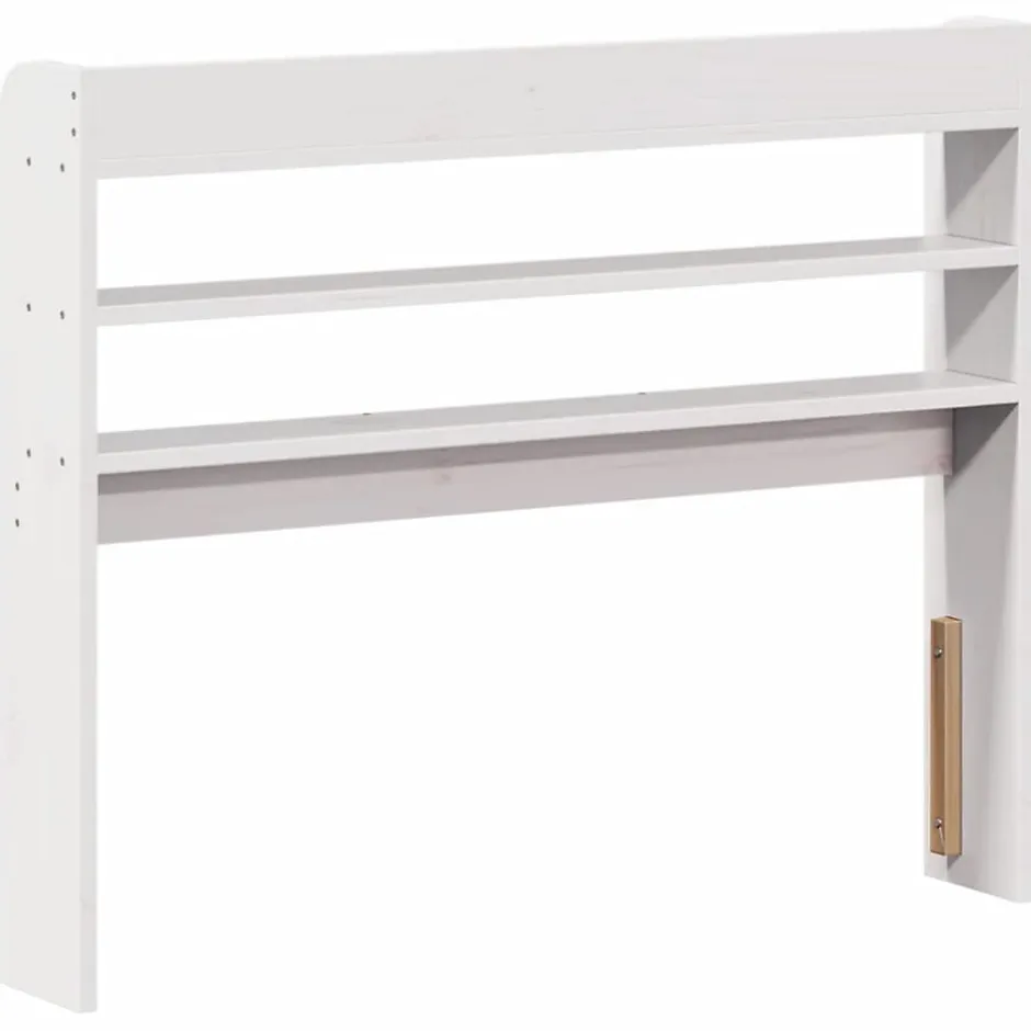 Vidaxl Tête de lit avec étagères blanc 100 cm bois massif de pin Sale