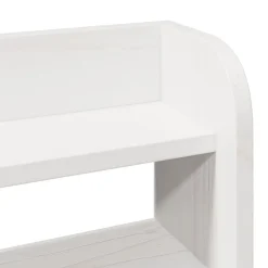 Vidaxl Tête de lit avec étagères blanc 75 cm bois massif de pin Discount