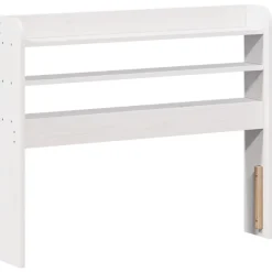 Vidaxl Tête de lit avec étagères blanc 75 cm bois massif de pin Discount