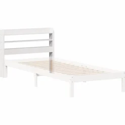 Vidaxl Tête de lit avec étagères blanc 75 cm bois massif de pin Discount