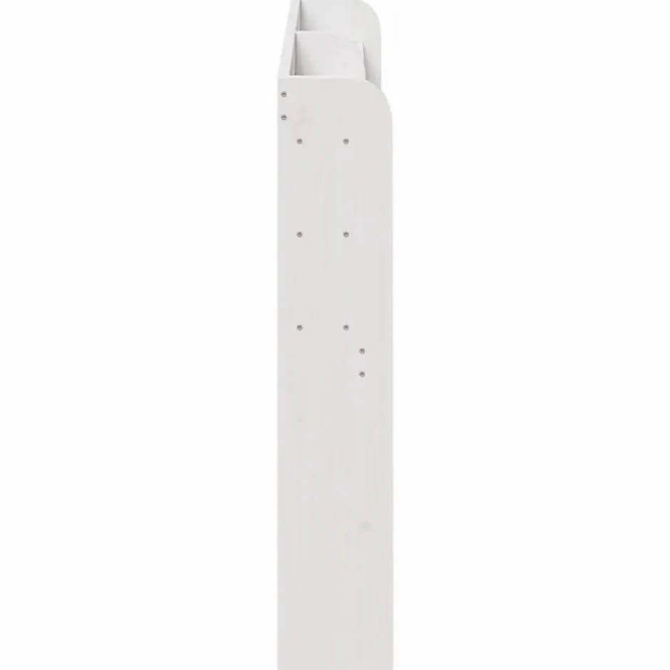 Vidaxl Tête de lit avec étagères blanc 140 cm bois massif de pin Discount