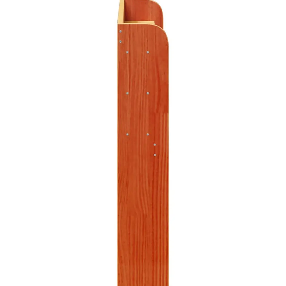Vidaxl Tête de lit avec étagères marron cire 75 cm bois massif de pin