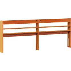 Vidaxl Tête de lit avec étagères marron cire 200 cm bois massif de pin