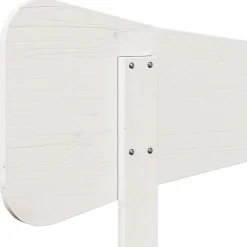 Vidaxl Tête de lit blanc 200 cm bois massif de pin